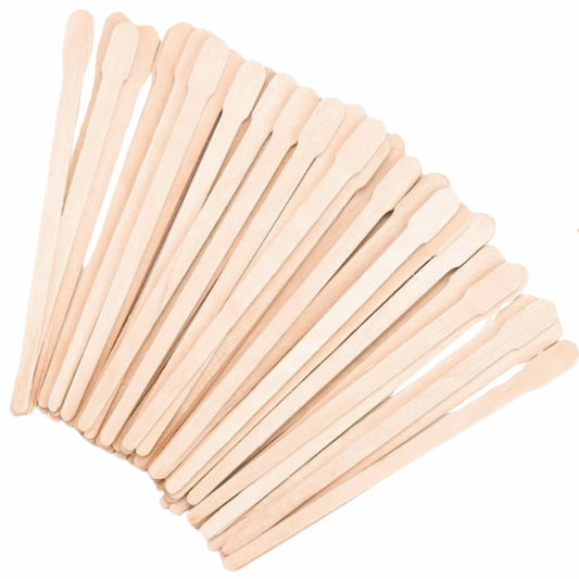 Round Brow Wooden Wax Sticks